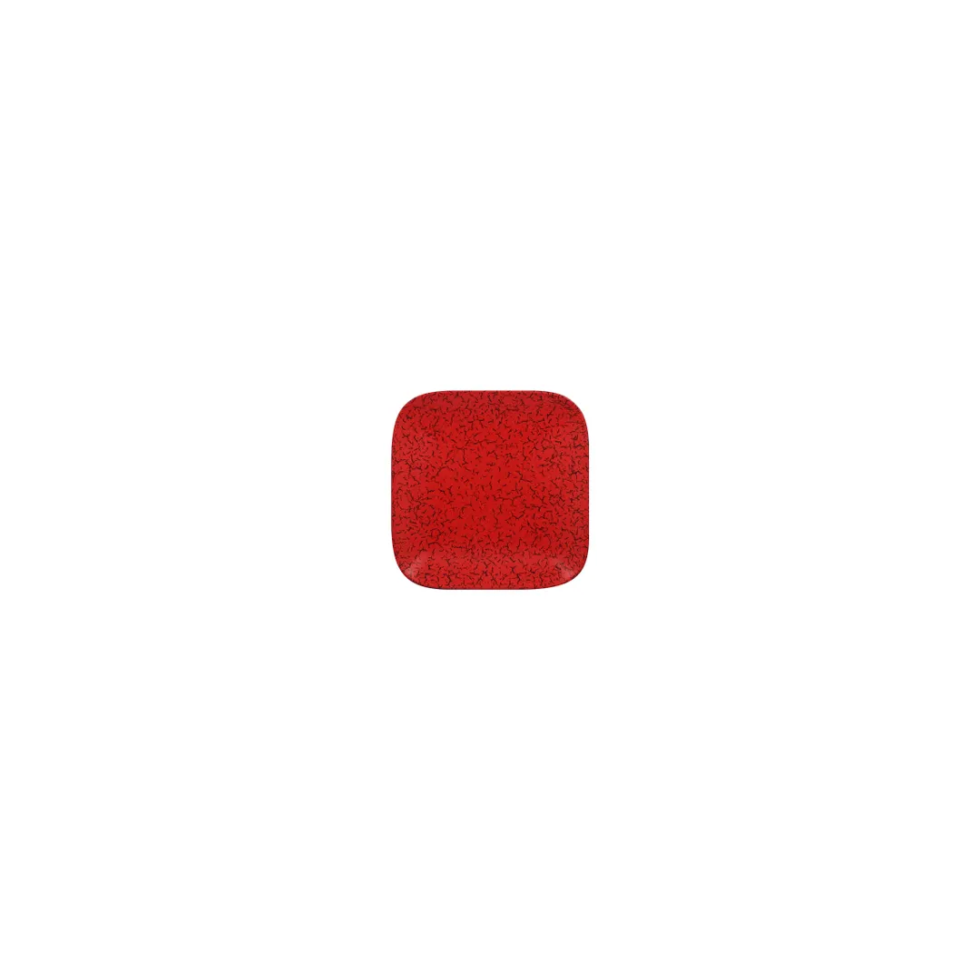 RAK Porcelain RBAUSP11 Ruby Plate, 4.375" x 4.375", Porcelain, Red, Dishwasher Safe - 12/Case
