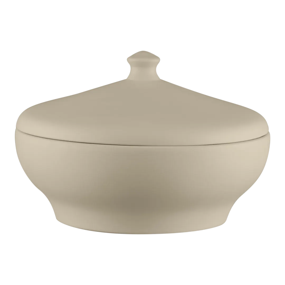 RAK Porcelain REABUCD23 Soup Tureen 73.4 oz 9.25" Dia Porcelain with Cover 65-96 oz - 1/Case