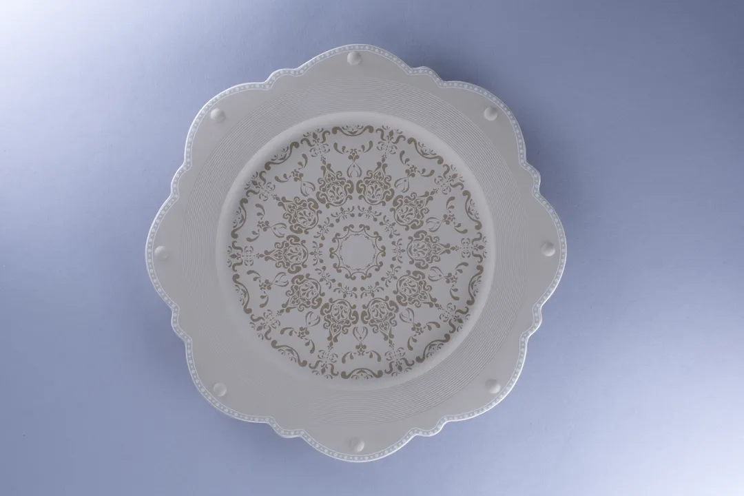 RAK Porcelain REAGDSP33E15 - Argila Messina Scalop Round Plate 13" Diameter Porcelain, 6/Case