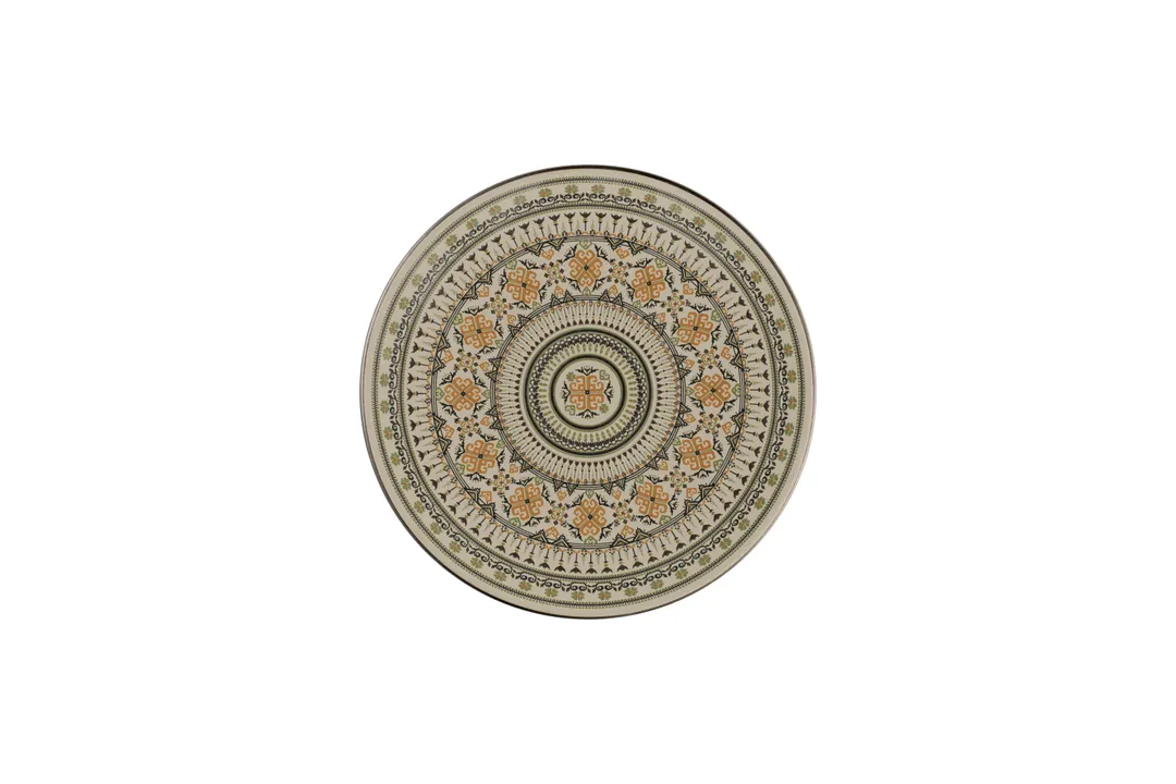 RAK Porcelain REALUFP24E09 Argila Plate, 9.25" Diameter, Flat Coupe Rim, Porcelain, 12/Case