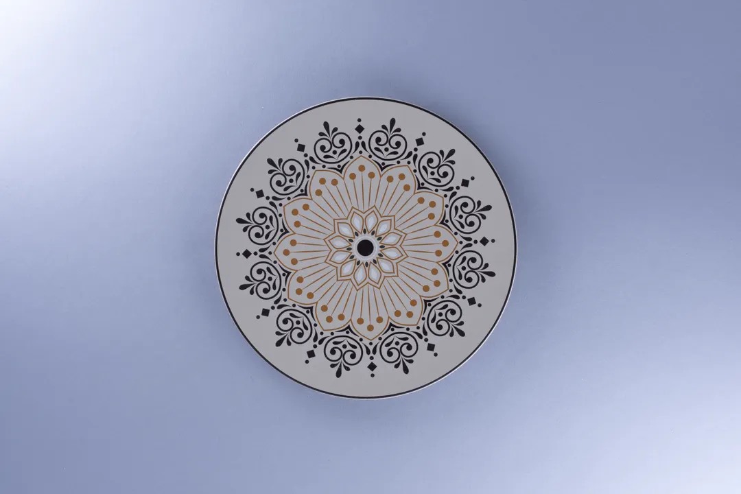 RAK Porcelain REALUFP24E10 9.25" Round Flat Coupe Rim Porcelain Plate Dinnerware - 12/Case