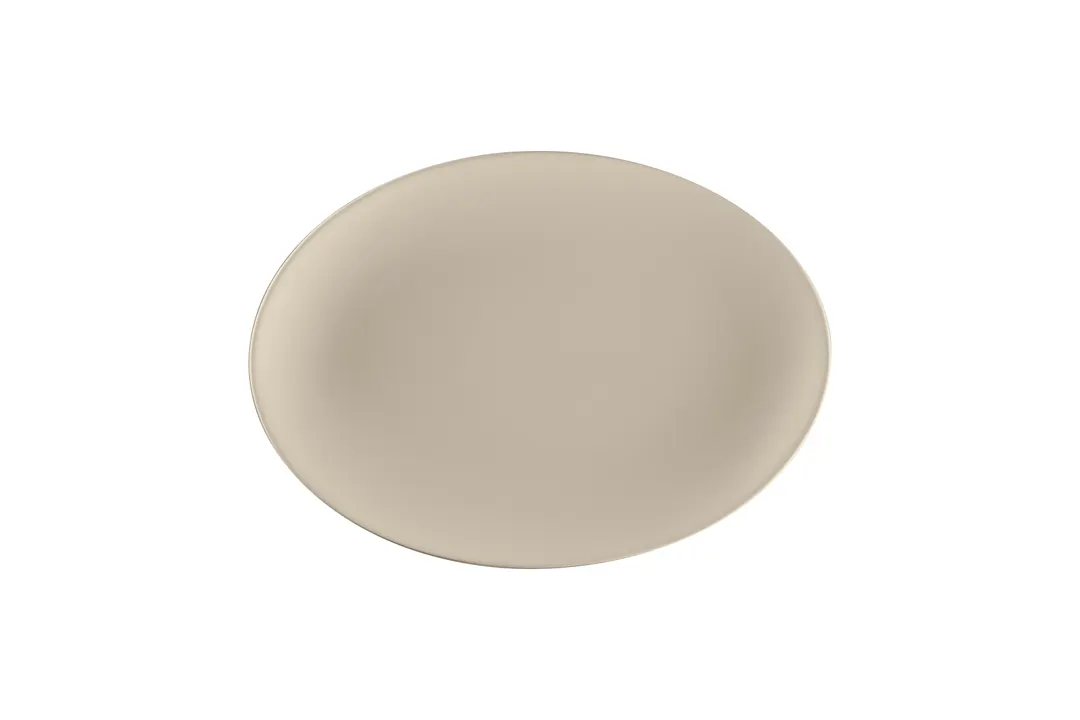 RAK Porcelain REANNOP32 Oval China Platter, 12.6" x 9" Porcelain, Finish, Case - 6/Case