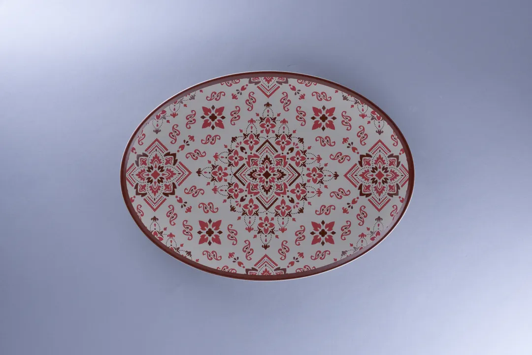 RAK Porcelain REANNOP32E12 Oval Platter, 12" x 9" Porcelain, Argila Almeria Finish - 6/Case
