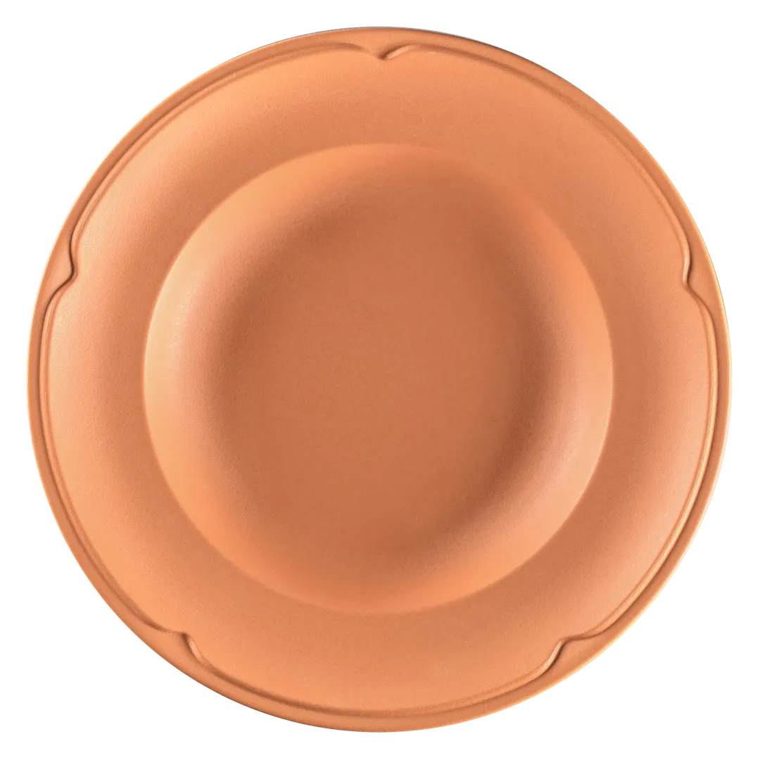 RAK Porcelain RETANDP24 - 9.4" Round Deep Rim Porcelain Plate, Tero Prima, 12/Case