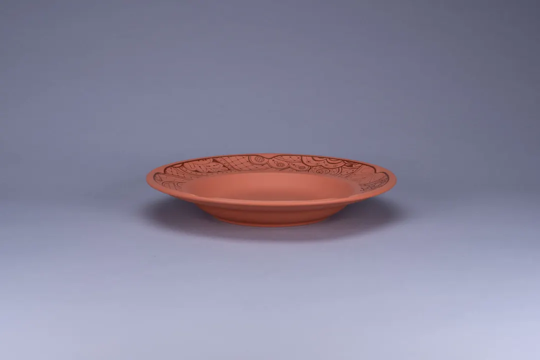 RAK Porcelain RETANDP24E05 - Round China Plate, 9.4" Diameter Deep Rim Porcelain, 12/Case