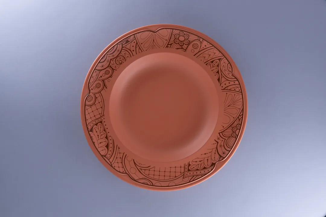 RAK Porcelain RETANDP30E05 Tero Catania Round Plate, 11.8" Diameter, Deep Rim Porcelain, - 6/Case