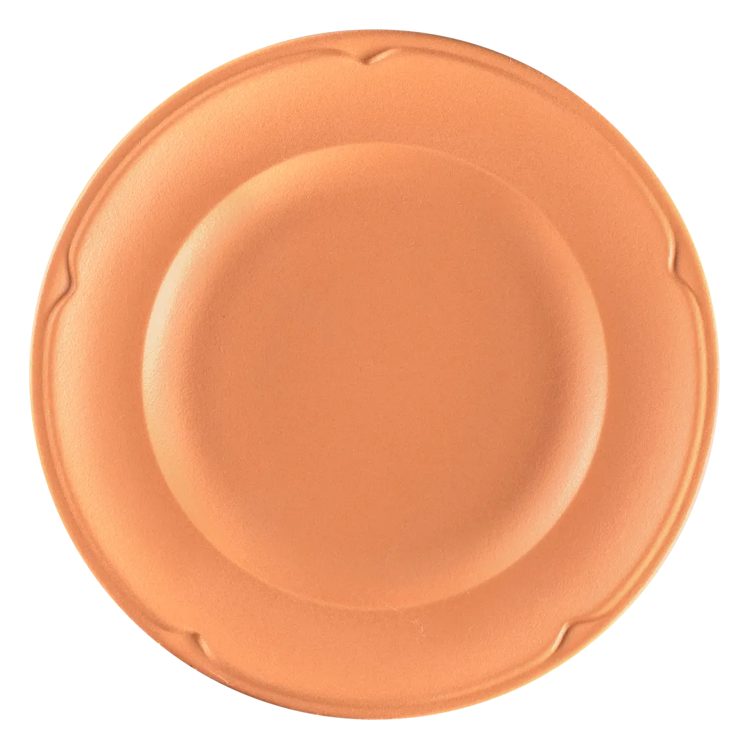 RAK Porcelain RETANFP17 - 6.5" Round Flat Edge Porcelain Dinner Plate, 24/Case