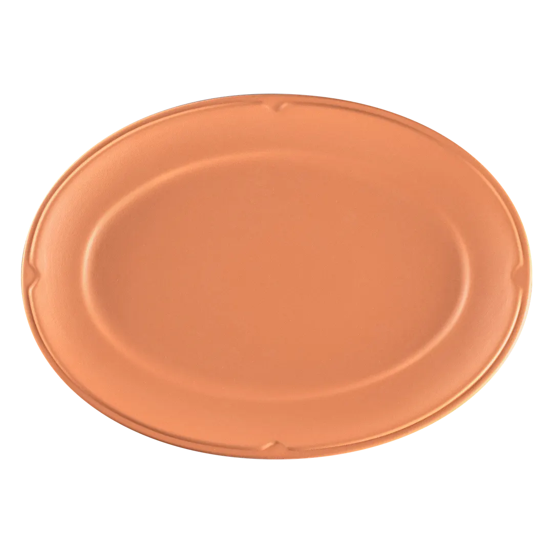 RAK Porcelain RETANOP26 - Oval Porcelain Dinner Plate, 10.25" x 7.3" Oval, 12/Case