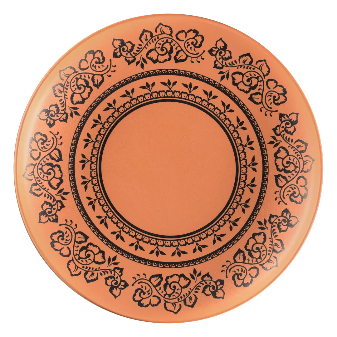 RAK Porcelain RETLUDP24E03 - Tero Alexandria Round Plate, 9.25" Diameter, Deep Rim Porcelain, 12/Case