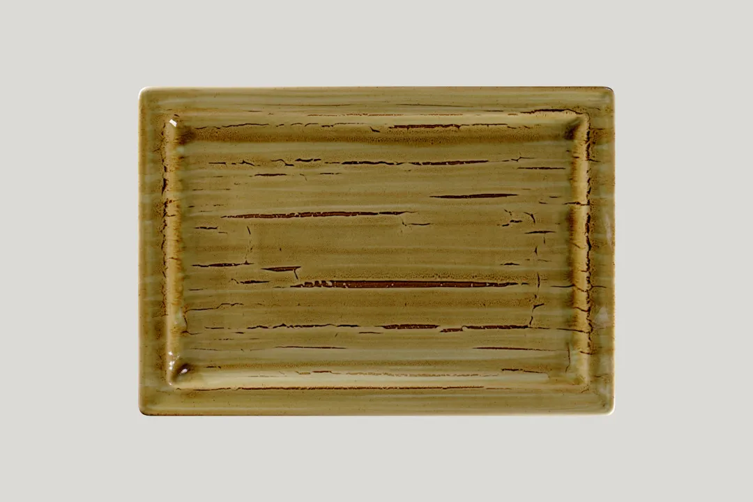 RAK Porcelain SGRCLRP33 Rectangular 9.15" x 1" Garnet Porcelain Oven Microwave Safe - 6/Case