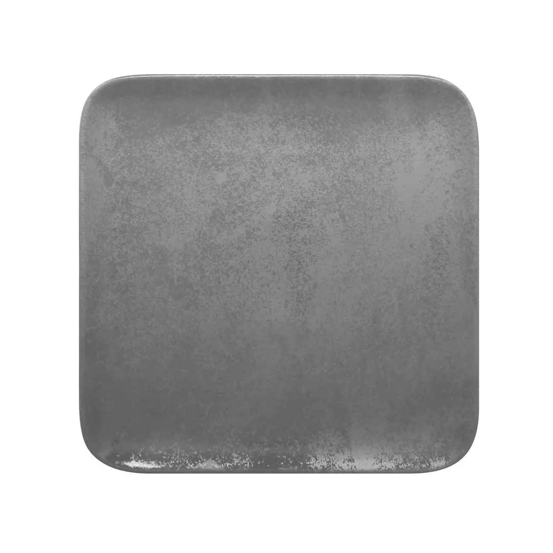 RAK Porcelain SHAUSP24 - Shale Plate, 9.44" x 9.44", Grey Porcelain, Microwave Safe - 12/Case