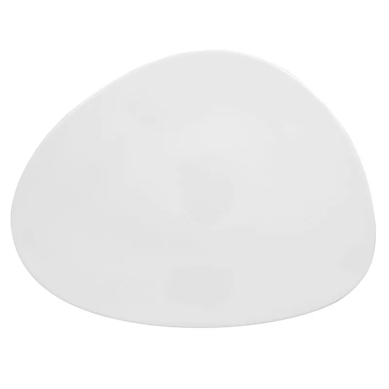 RAK Porcelain SHFP27 - Free Form Plate, 10.65" L x 8.45" W, Oven Microwave Dishwasher Safe, 12/Case