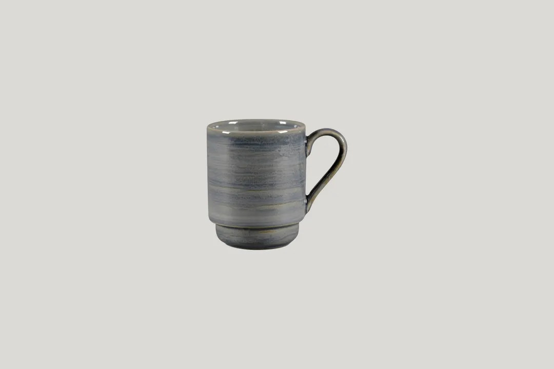 RAK Porcelain SJDBASM30 Stackable Mug 10.15 oz 3.15" Dia x 3.75" H Jade Dishwasher Safe - 12/Case