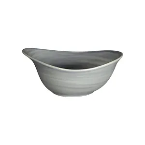 RAK Porcelain SJDFLDB52 Spot Bowl, 7" Diameter, 17.58 Oz Deep Free‑Form Jade Porcelain, General Use - 12/Case