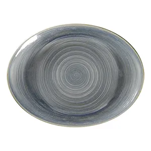 RAK Porcelain SJDNNOP26 - Oval Platter 10.25" x 7.5" Jade, Oven Microwave Safe - 12/Case