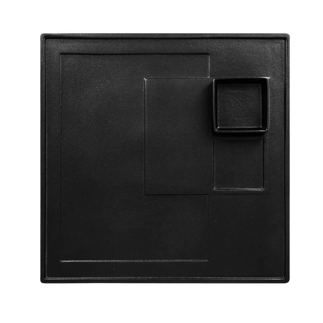 RAK Porcelain SNAS07 - Black Square Sauce Dish 2.55" x 2.55", Dishwasher & Microwave Safe, 12/Case