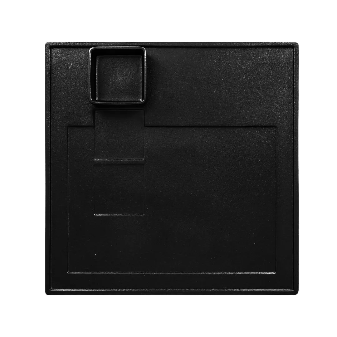 RAK Porcelain SNGPKM30 Square Platter, 11.8" x 11.8", Black Porcelain, Microwave Safe - 6/Case