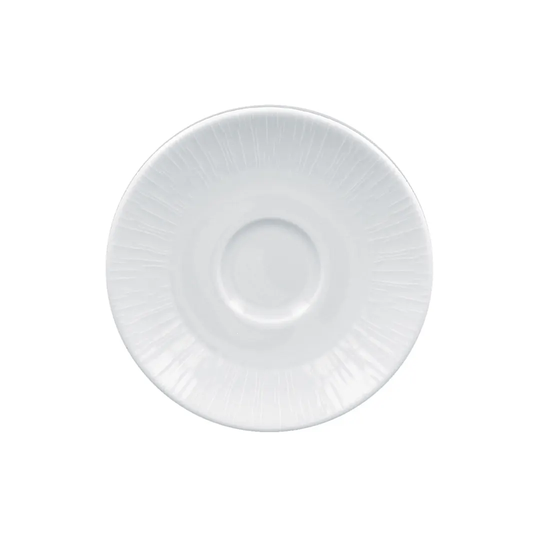RAK Porcelain SOPCLSA13 - Round 5.1" Porcelain Saucer, Oven/Microwave/Dishwasher Safe - 12/Case