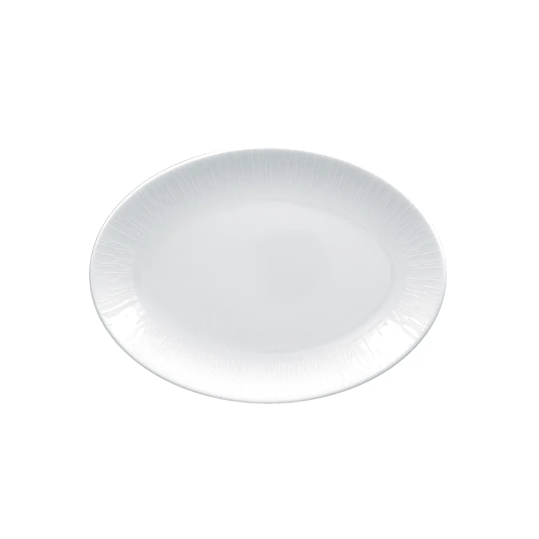 RAK Porcelain SOPONOP21 Oval Platter 8¼" x 5⅞" White Porcelain, Oven Microwave Safe - 12/Case
