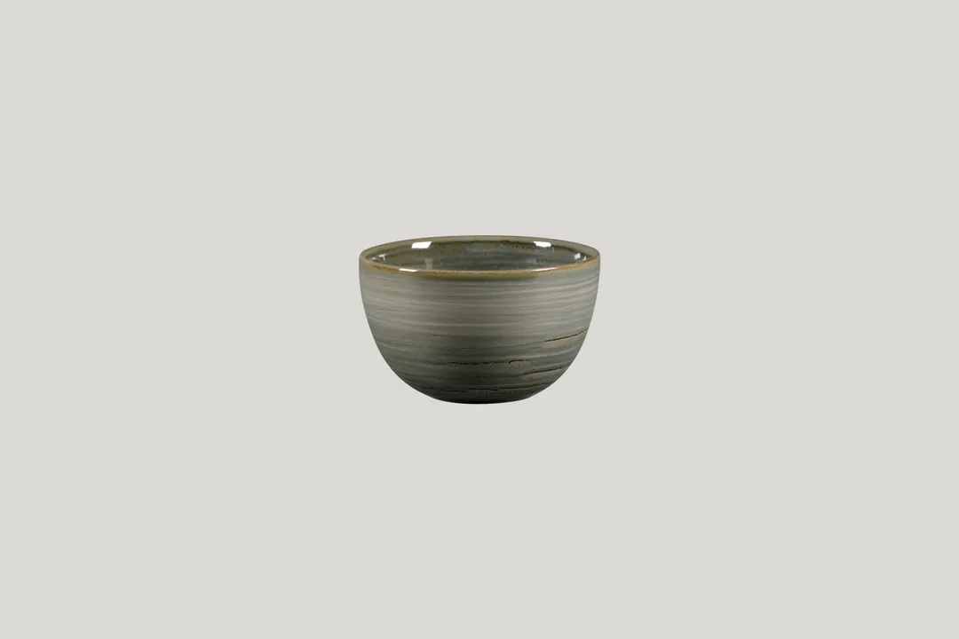 RAK Porcelain SPT116C37M Spot Cup 12.5 oz (4.35" Dia x 2.55" H) Peridot Porcelain Oven Safe - 12/Case