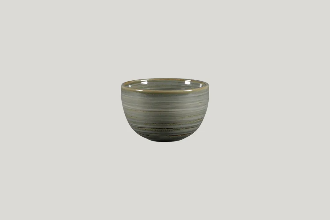 RAK Porcelain SPT116C45M Spot Cup, 15.2 oz 4.55" Dia x 2.95" H, Peridot Porcelain, Safe - 12/Case