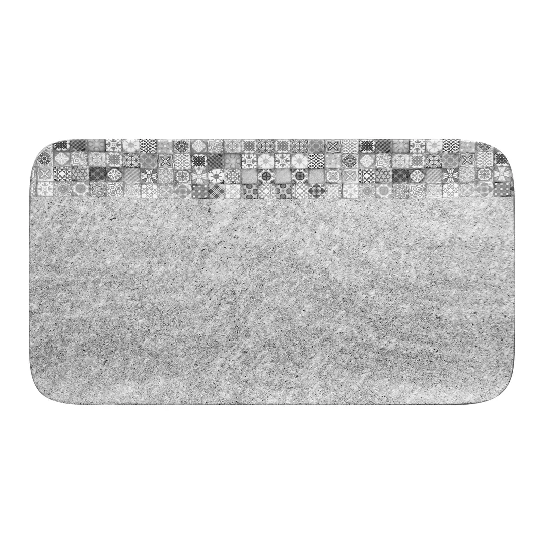 RAK Porcelain SRAURP38 Plate 14-15/16" x 8-1/4" Grey Porcelain Microwave Safe - 6/Case