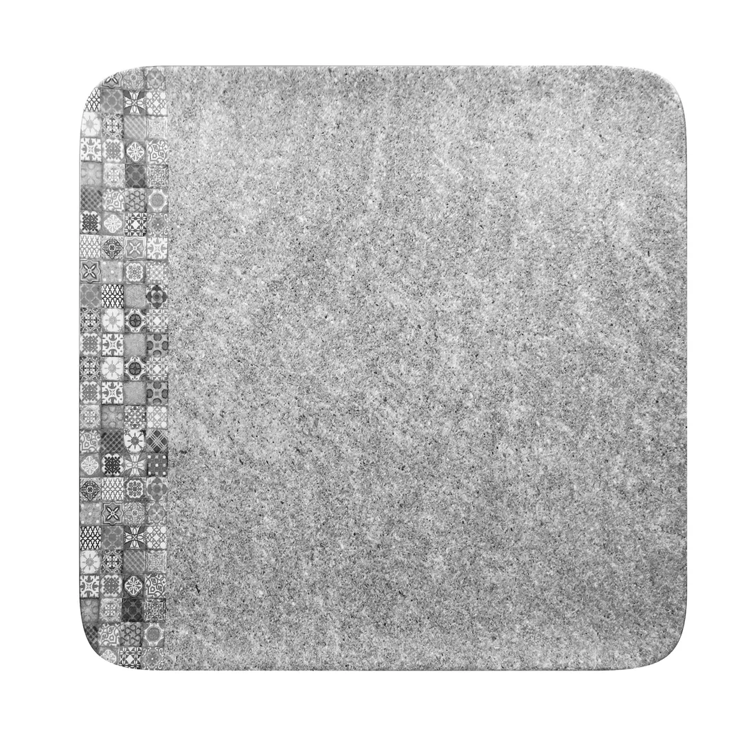 RAK Porcelain SRAUSP33 Square Plate 13" x 13" Grey Porcelain Chip Resistant - 6/Case