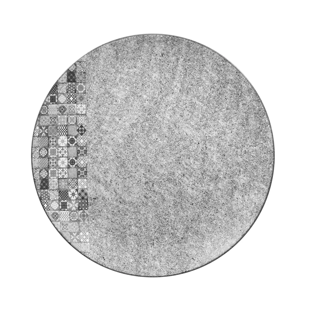 RAK Porcelain SRNNPR31 Round Plate, 12"5 Diameter, Coupe Rim, Porcelain, Microwave Safe - 6/Case