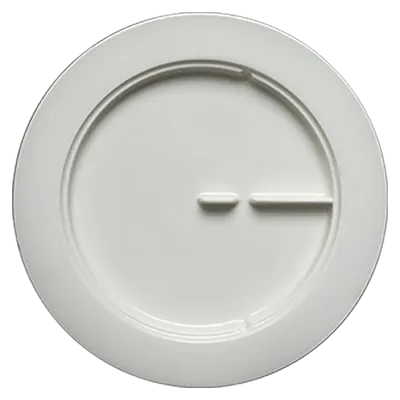 RAK Porcelain SSDP28 - 11" Round Embossed Rim China Plate, Durable, Oven/Microwave Safe - 6/Case