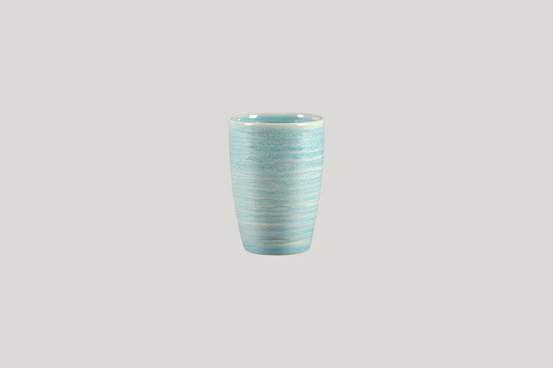 RAK Porcelain SSRBAFM26M Spot Flora Handleless China Mug, 8.8 oz (260 ml) Porcelain - 6/Case