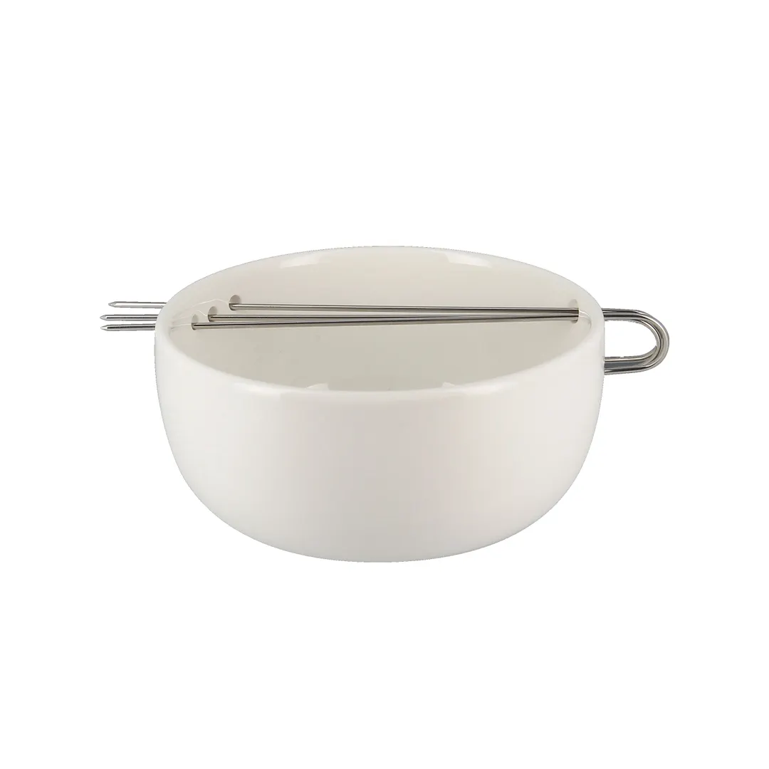 RAK Porcelain STBW13 - 15‑Ounce Round Bowl, 5" Dia x 2¾" H, Porcelain, Microwave Safe - 6/Case