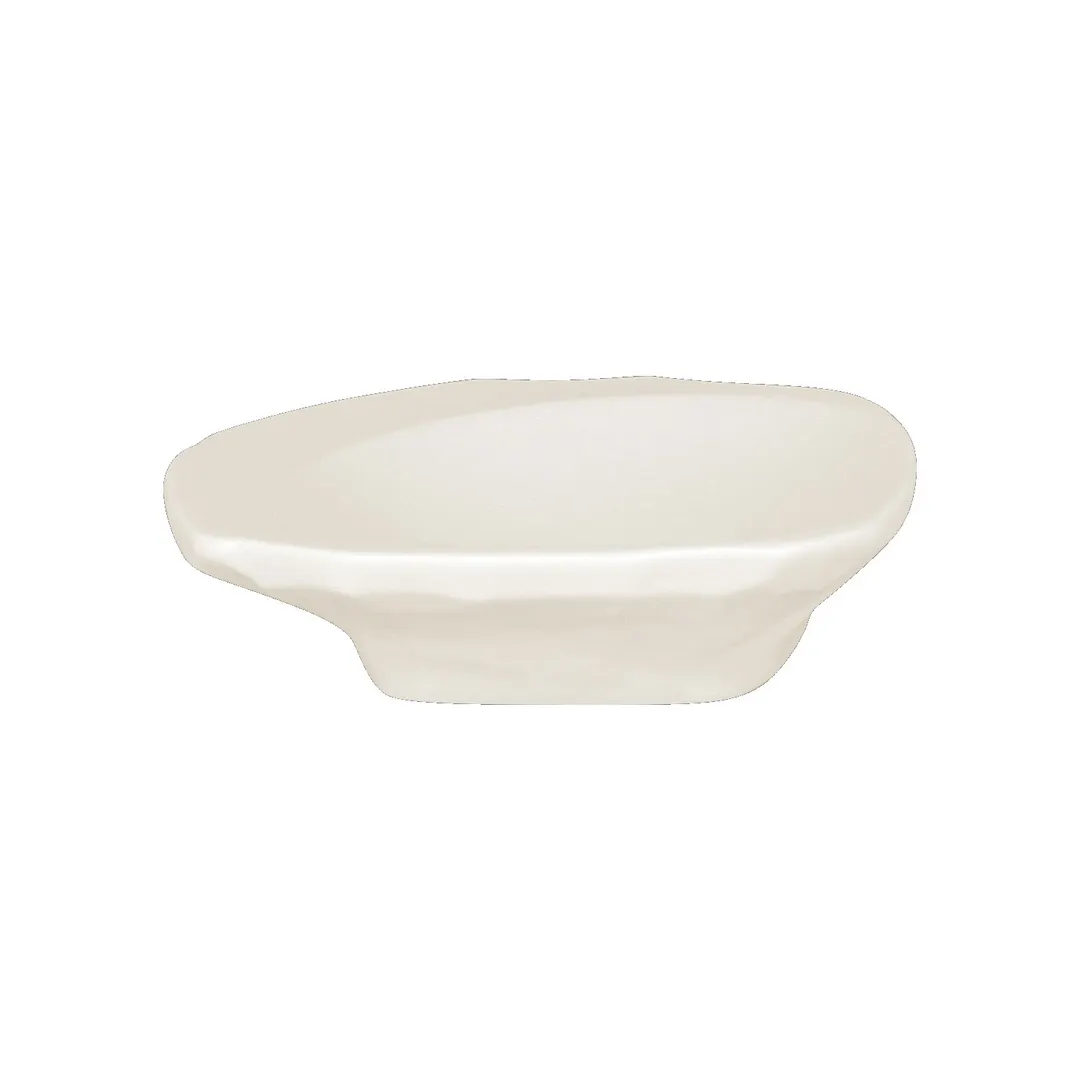 RAK Porcelain STCD11 - Square Plate, 4.375" x 4.375", Vitrified Porcelain, Microwave Safe - 12/Case