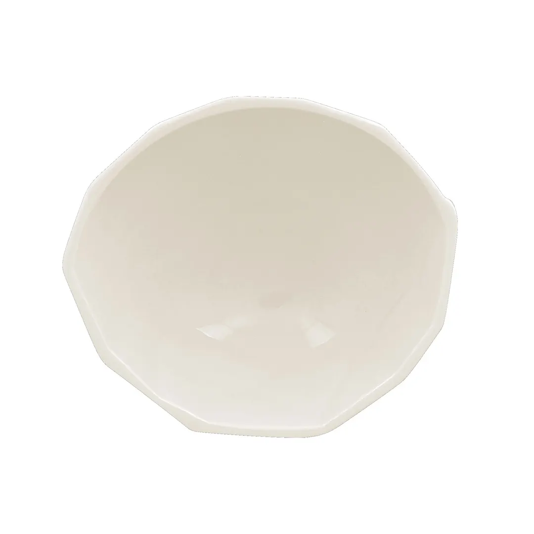 RAK Porcelain STPB15OC18 Free‑Form Bowl, 22‑oz, Porcelain, Dishwasher & Microwave Safe - 6/Case