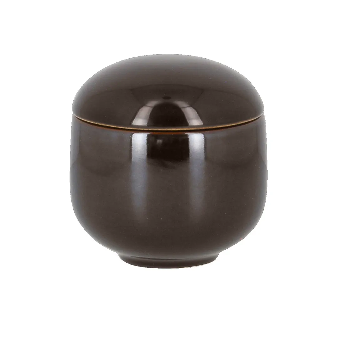 RAK Porcelain STSU19GCL Sugar Bowl, 6‑2/5 oz (3‑1/8" Dia x 3‑3/8" H) Lidded, Safe - 12/Case