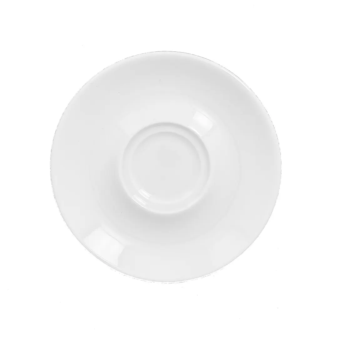 RAK Porcelain SWDSA12 - Round 4.7" Porcelain Saucer, Ivoris White, Oven/Microwave Safe - 12/Case
