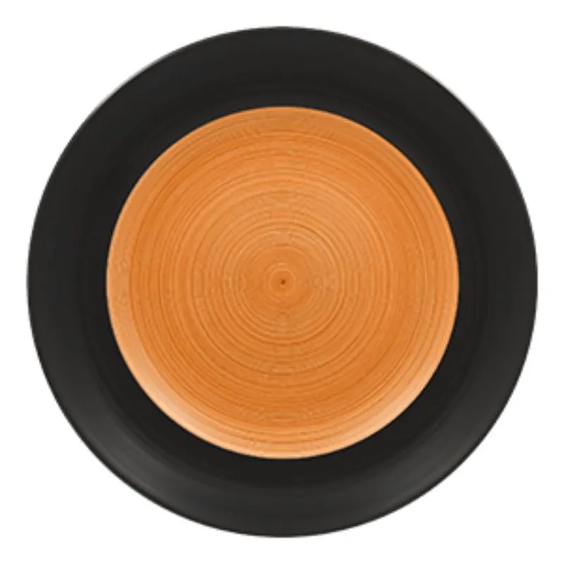 RAK Porcelain TRCLFP28BC - 11" Round Porcelain Plate, 11" Dia, Fridge Freezer Oven Safe - 12/Case