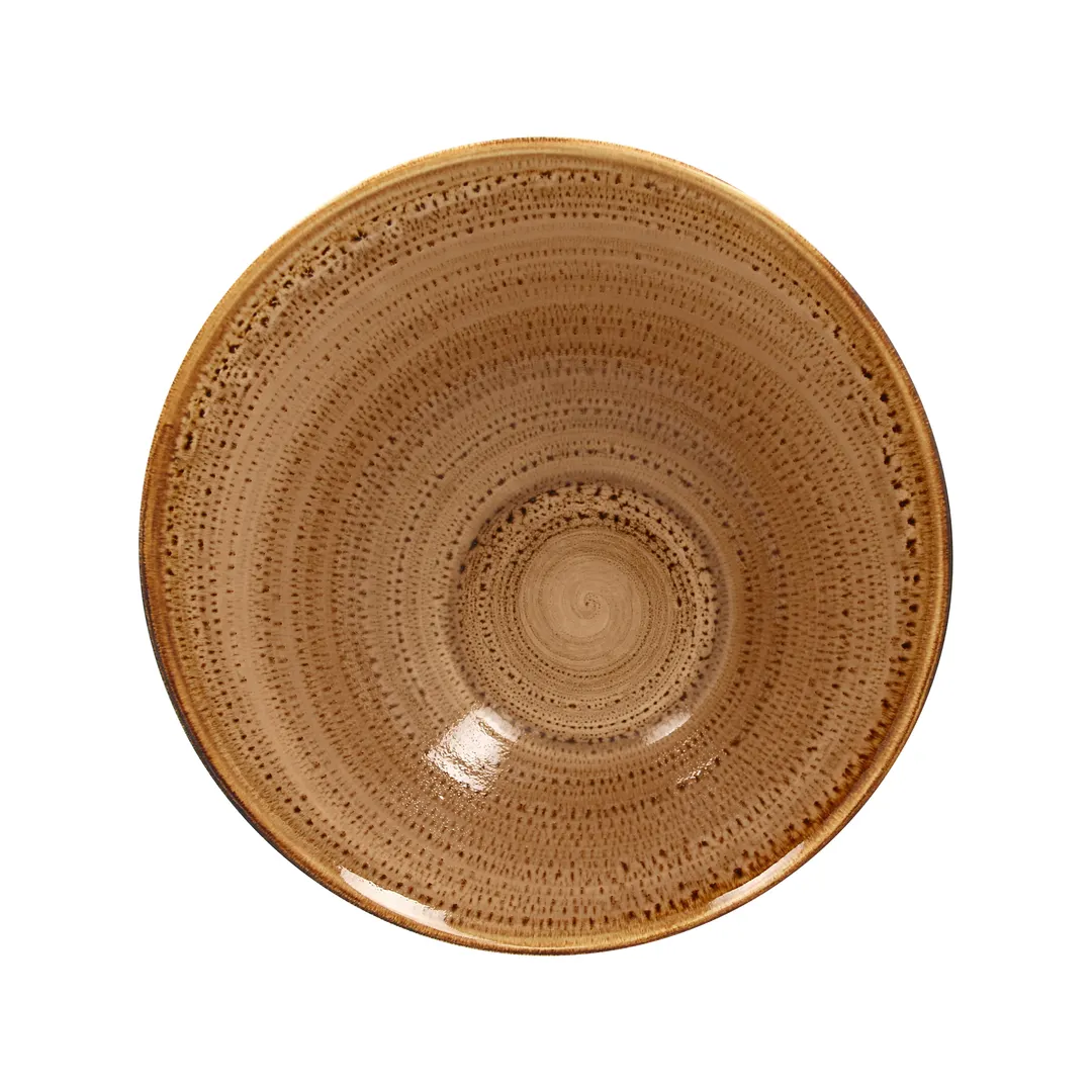 RAK Porcelain TWBUBA29SH - Twirl Bowl 11" Dia 54‑1/8 oz Slanted Porcelain Microwave Safe - 1/Case