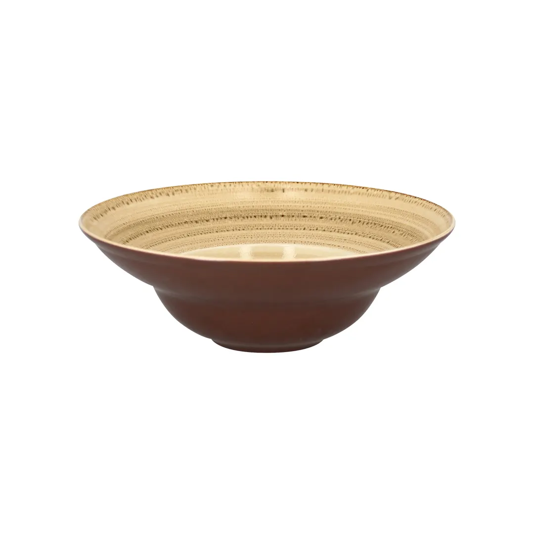 RAK Porcelain TWCLXD26BE - 10" Bowl, 16¼ oz, 3½" H, Beach Porcelain, Microwave Safe - 6/Case