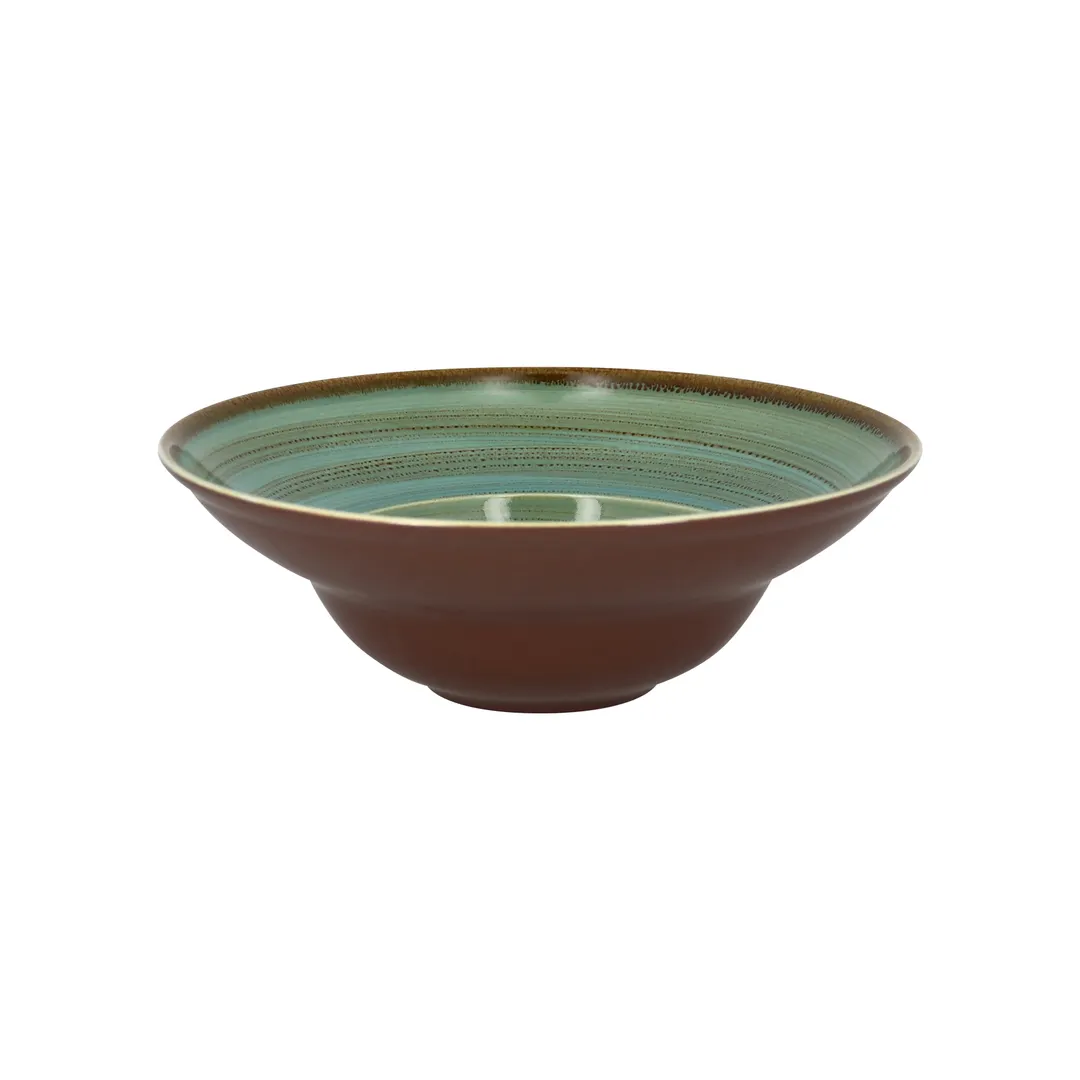 RAK Porcelain TWCLXD26LA - 10" Twirl Plate, 16 oz, 10¼" Dia x 3½" H, Porcelain, Safe - 6/Case