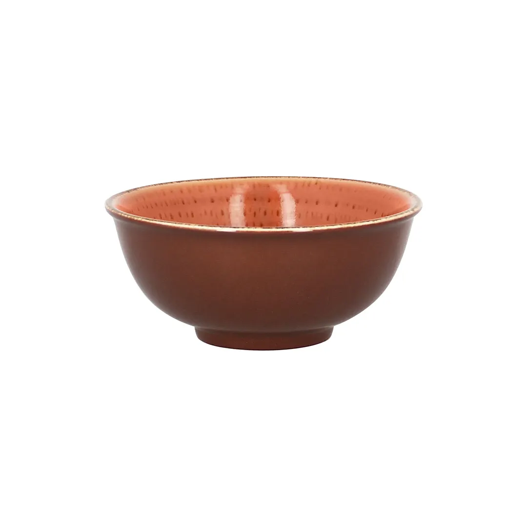 RAK Porcelain TWNNBW12CO Twirl Bowl, 9‑1/8 oz (4‑3/4" Dia.) Coral Porcelain, Safe - 12/Case