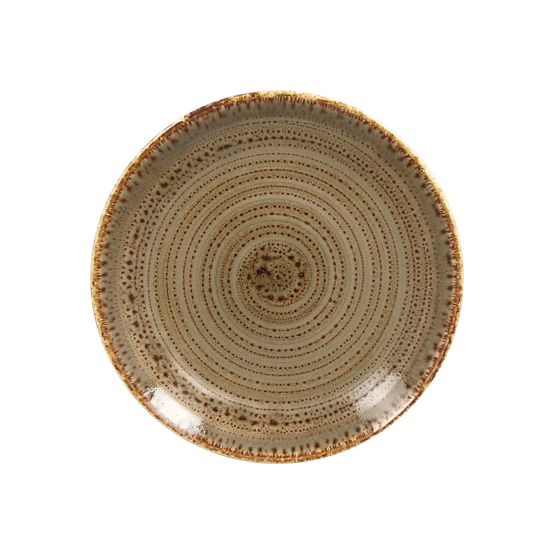 RAK Porcelain TWNNPR15AL Twirl Plate, 5-15/16" Flat Coupe Rim, Porcelain, Dishwasher Safe - 24/Case