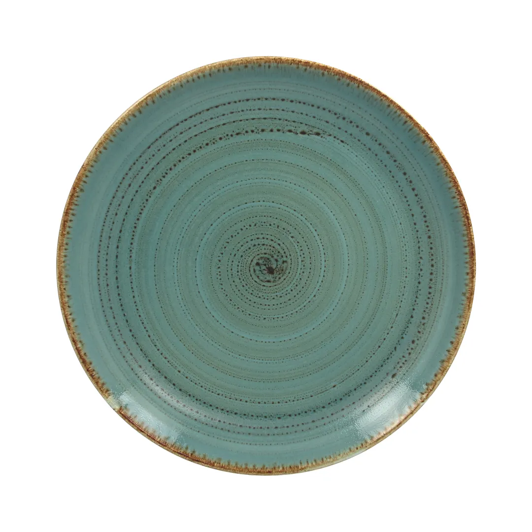 RAK Porcelain TWNNPR28LA - Twirl Round Plate 11" Diameter, Flat Coupe Rim, Porcelain - 12/Case