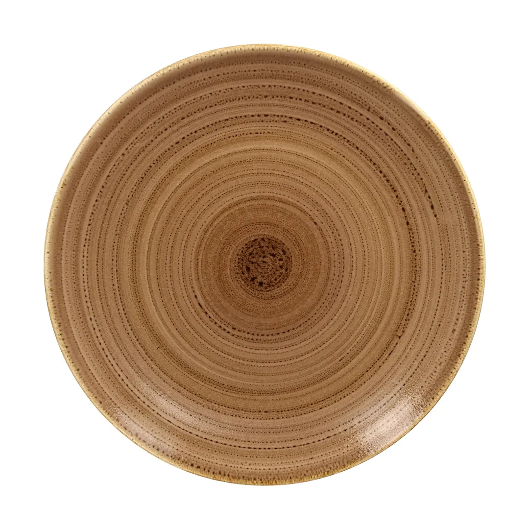 RAK Porcelain TWNNPR29SH - 11-3/8" Round Rim Porcelain Plate, Dishwasher & Microwave Safe - 12/Case