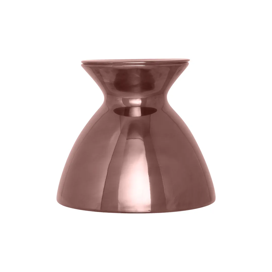RAK Porcelain UHDTT18B Hide Taste Cloche, 7-1/10" Round Bronze Porcelain Plate Cover - 2/Case