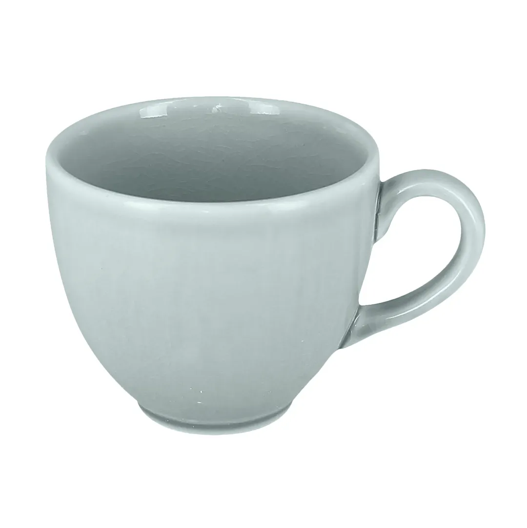 RAK Porcelain VNCLCU23BL Coffee Cup, 7-7/9 oz Blue Crackle Porcelain, Non‑Porous Glaze - 12/Case