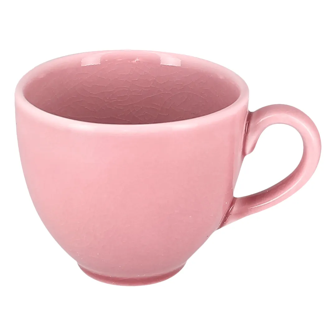 RAK Porcelain VNCLCU23PK Pink Coffee Cup, 7‑7/9 oz Porcelain, Microwave & Dishwasher Safe - 12/Case