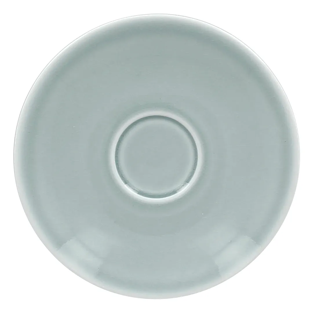 RAK Porcelain VNCLSA15BL Vintage Saucer 6" Round Blue Porcelain, Microwave Safe, Lead-Free - 12/Case