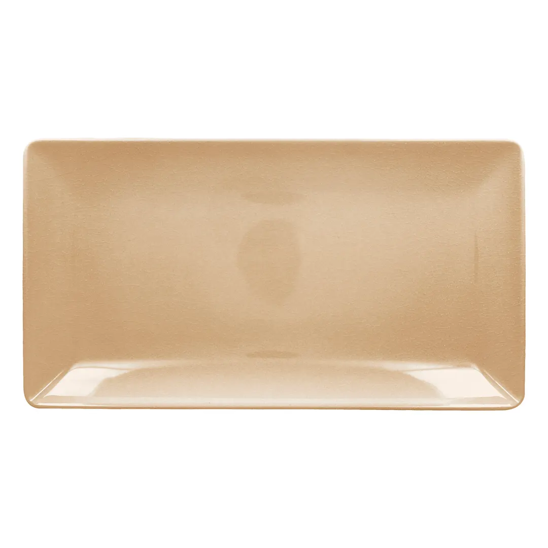 RAK Porcelain VNEDRG33BG Rectangular Plate 13.2" x 7.125" Beige Porcelain Shock Resistant - 6/Case