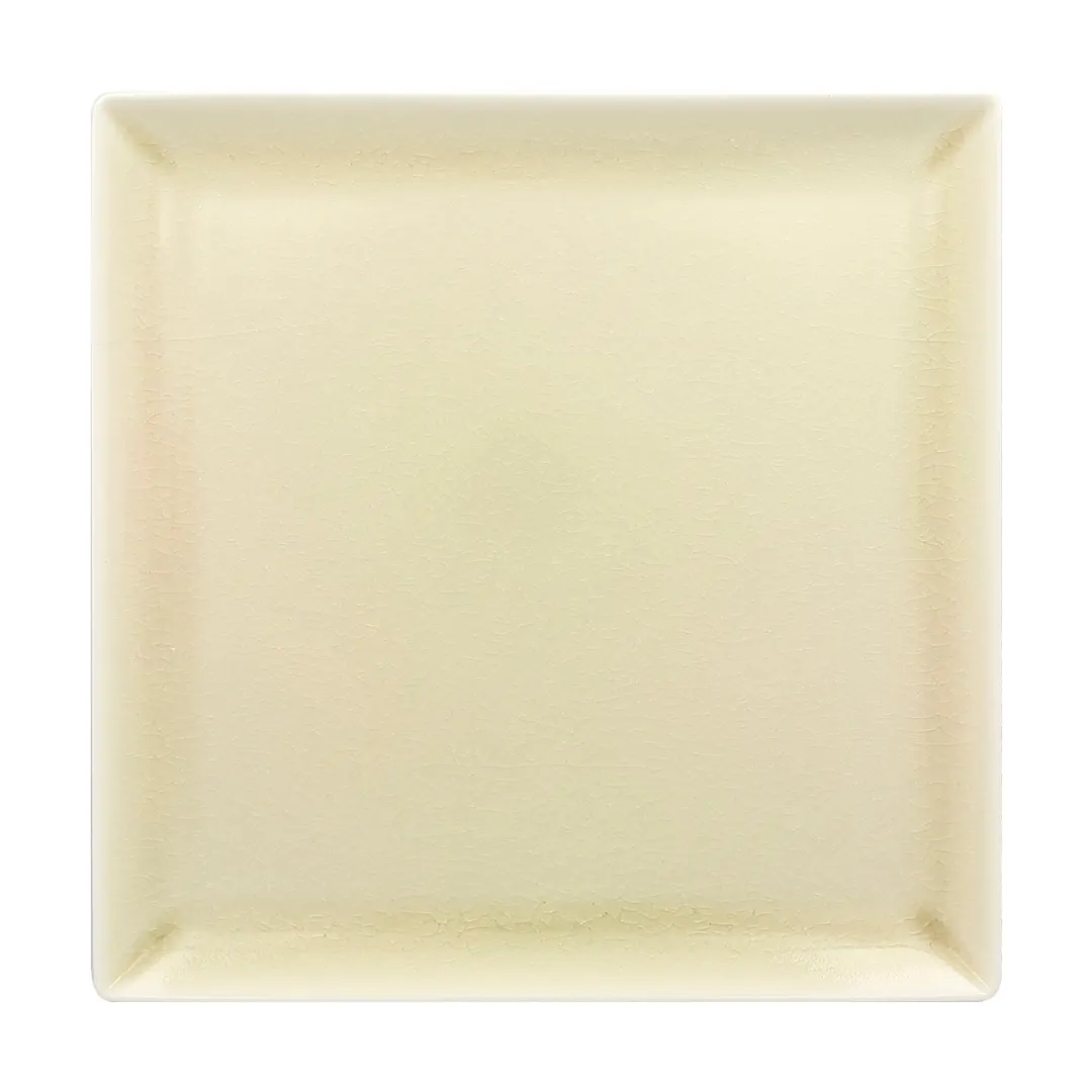 RAK Porcelain VNEDSQ25PL - Vintage Square Plate 9 2/3" Porcelain, Lead‑Free, Microwave Safe - 6/Case