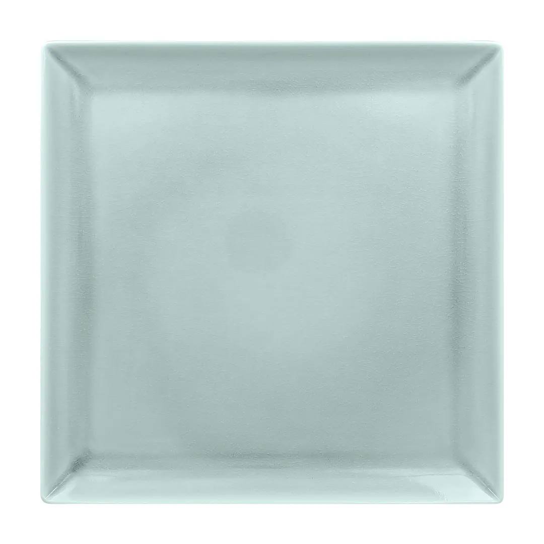 RAK Porcelain VNEDSQ30BL - Square Blue China Plate 11.875" Microwave/Dishwasher Safe - 6/Case